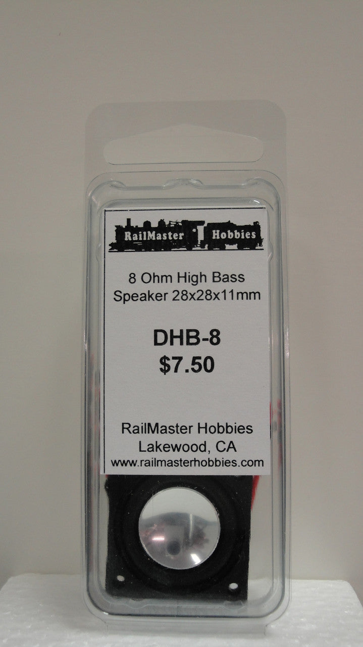 Alloggiamento Altoparlante Railmaster DS28E Quadrato 28mm Per Modellismo Ferroviario DCC