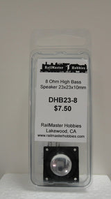 DHB23-8 Rail Master / Speaker 23 x 23 x 10 mm 8 Ohm (Scale=HO) Part # = RMT-DHB23-8