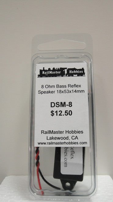 DSM-8 Rail Master / Speaker 18 X 53 X 14.3 MM 8 Ohm (Scale=HO) Part # = RMT-DSM-8