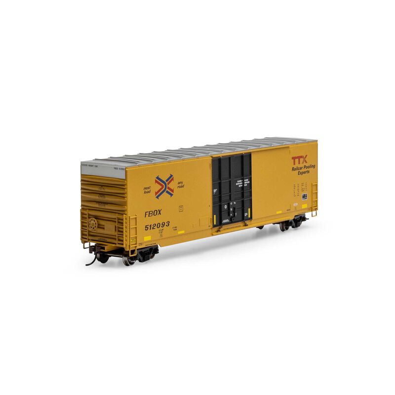Athearn RND-1184 50' High-Cube Smooth Side Box Car, FBOX #512093 HO Scale