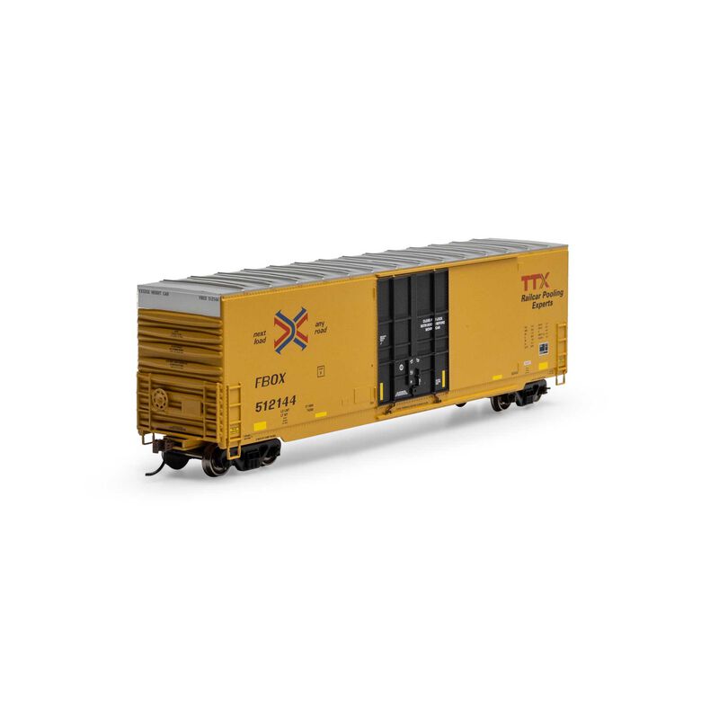 Athearn RND-1186 50' High-Cube Smooth Side Box Car, FBOX #512144 HO Scale