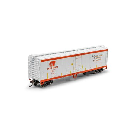 Athearn RND-1441 50' Smooth Side Mechanical Reefer, CRYX 'Night Hawk' #7063 HO Scale