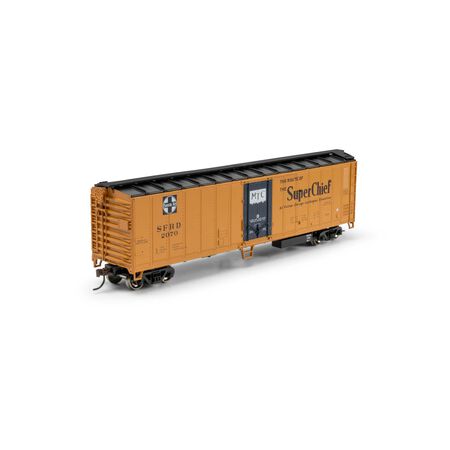 Athearn RND-1444 50' Smooth Side Mechanical Reefer, SFRD Santa Fe #2070 HO Scale