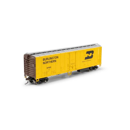 Athearn RND-1448 50' Smooth Side Mechanical Reefer, WFMX Burlington Northern #143 HO Scale