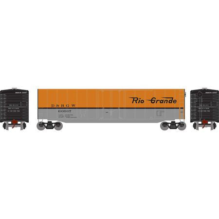 Athearn Roundhouse RND1137 50' Plug Door Smooth Side Box, D&RGW Denver & Rio Grande Western #60917 HO Scale