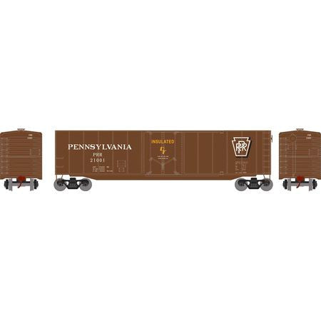 Athearn Roundhouse RND1143 50' Plug Door Smooth Side Box, PRR Pennsylvania #21001 HO Scale