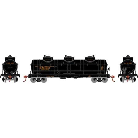 Athearn RND3182 3 Dome Tank Car EJR #3617 HO Scale