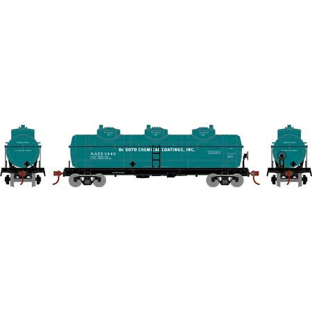 Athearn RND3192 3 Dome Tank Car NATX 4 Pack HO Scale