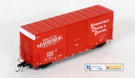 HomeShops HFB-024-001 SO&D - Springfield Omaha & Denver #55218 PS 40' Mini Hy Cube Boxcar HO Scale