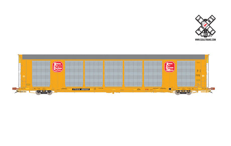 Scaletrains {SXT32152} Gunderson Multi-Max Autorack KCS - Kansas City Southern - Yellow - TTGX #691217 Rivet Counter ScaleTrains  (SCALE=HO)  Part # 8003-SXT32152