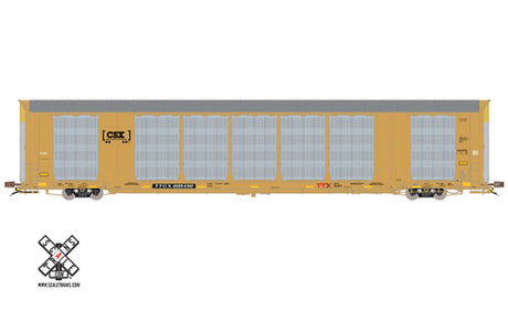 Scaletrains SXT32762 Gunderson Multi-Max Autorack CSX/Boxcar Logo/TTGX (Run 2) #695579  HO Scale