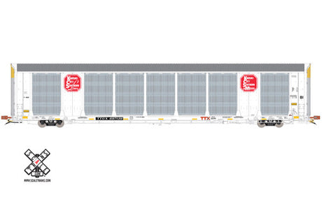 Scaletrains SXT32767 Gunderson Multi-Max Autorack Kansas City Southern/White/TTGX (Run 2) #697167  HO Scale