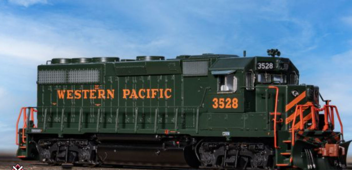 Scaletrains SXT42009 Rivet Counter N Scale EMD GP40 Phase IIc, Western Pacific/Perlman Green #3528 - DCC & Sound N Scale