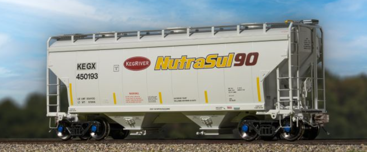 Scaletrains SXT41129 Gunderson 3250 Covered Hopper, Keg River Chemical/ex-AOKX Patched/Billboard/KEGX #450193 HO Scale