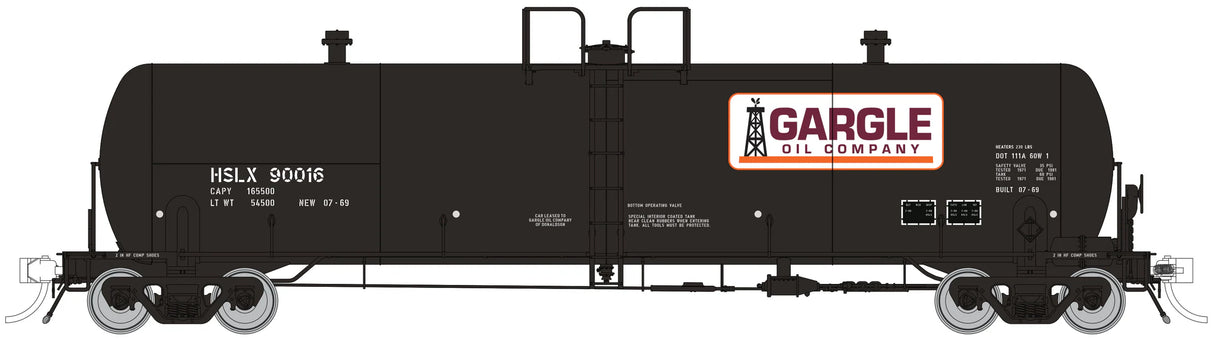HomeShops HFT-003-004 HSLX Gargle Oil #90080 Rapido GP20 Tank Car HO Scale