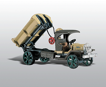 Woodland Scenics 247 American Construction Equipment (Unpainted Metal Kit) -- Early 1.5-Ton Federal Dump Truck HO Scale