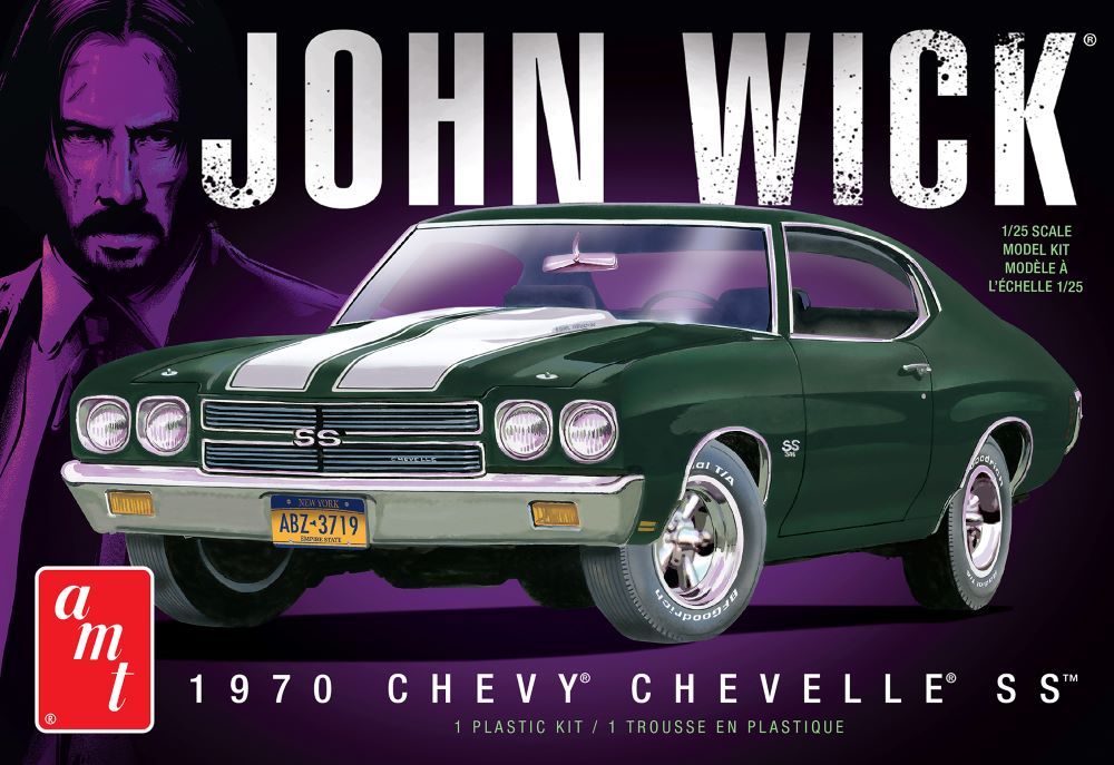 AMT 1453 1970 Chevy Chevelle John Wick 1:25 Scale