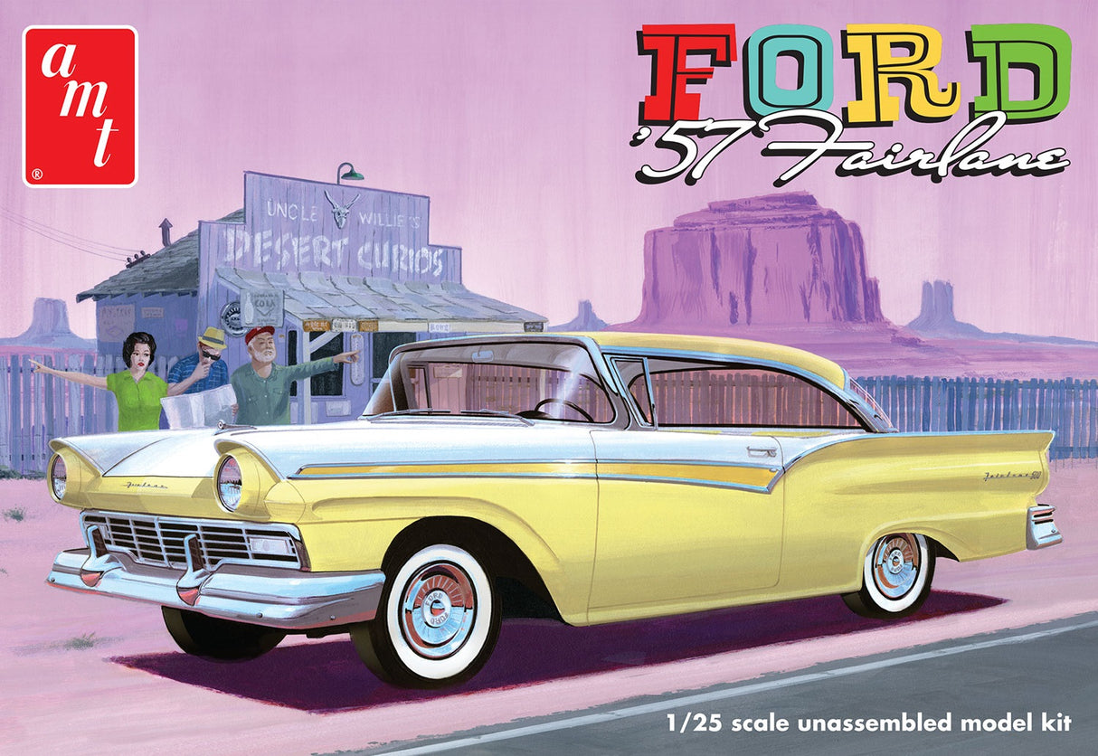 AMT 1533 1957 Ford Fairlane Hardtop 3n1 Kit 1:25 Scale