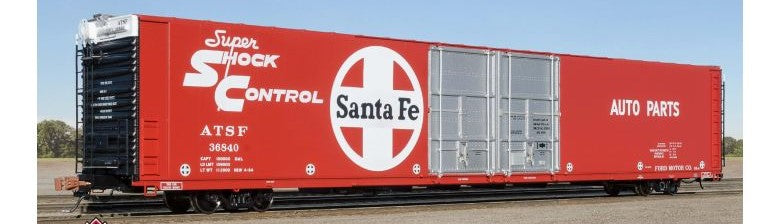 Scaletrains SXT39044 Thrall 86' High-Cube Double-Plug-Door Boxcar with Roofwalk, Santa Fe/ATSF #36861 HO Scale