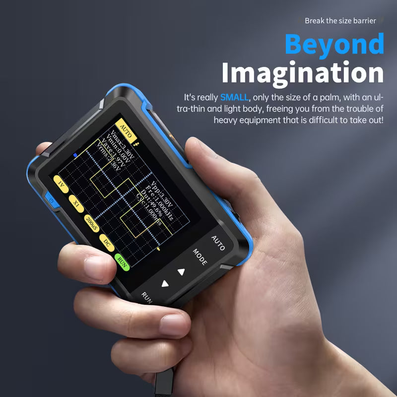 Portable Mini Oscilloscope with a Bandwidth of 200Khz And a Sampling Rate of 2.5Ms/S ALL Scale