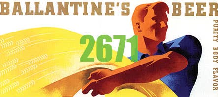 Image for 293-2671 Billboard Ballantine's