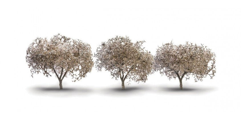 Woodland Scenics 3594 Blossoming Cherry Trees - Woodland Classics(R) -- 1-3/4 to 2-1/4"  4-7/16 to 5.7cm Tall pkg(3) A Scale