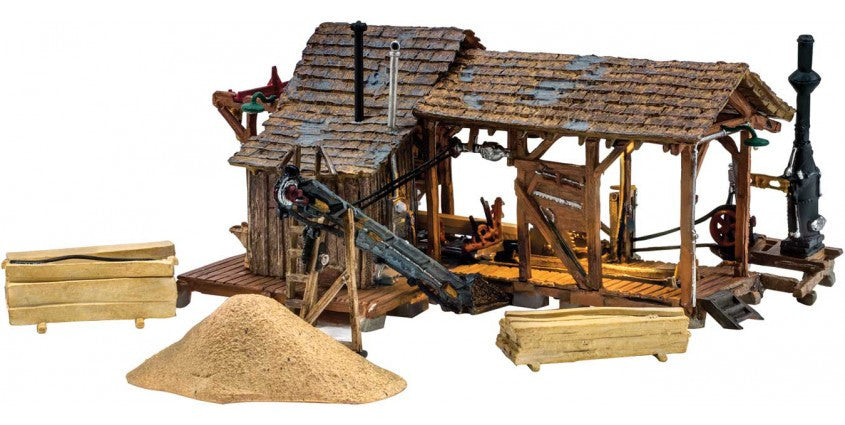Woodland Scenics 5044 Buzz's Sawmill - Built & Ready Landmark Structures(R) -- Assembled - 7-1/2 x 5-7/8" 19 x 14.9 cm HO Scale