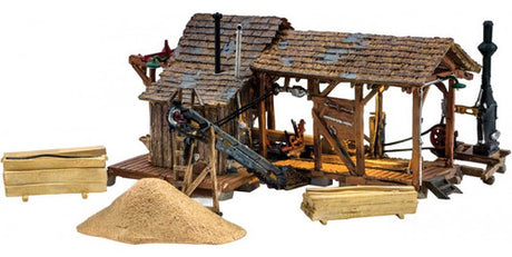 Woodland Scenics 5044 Buzz's Sawmill - Built & Ready Landmark Structures(R) -- Assembled - 7-1/2 x 5-7/8"  19 x 14.9 cm HO Scale