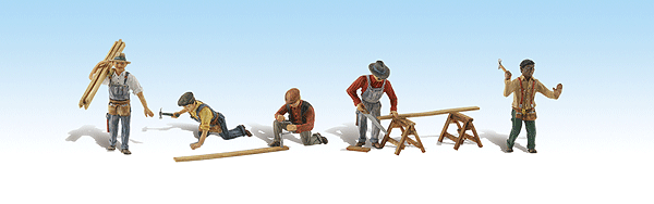 Woodland Scenics 1947 Carpenter Crew - Scenic Accents(R) HO Scale
