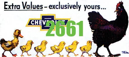 Image for 293-2661 Billboard 1940's Chevrolt