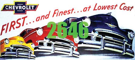Image for 293-2646 Billboard 1950 Chevrolet