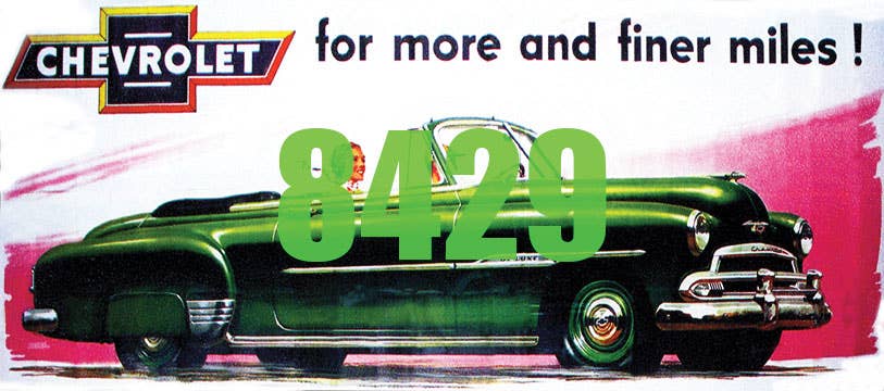 Image for 293-8429 Finer Miles Chevy Billbrd
