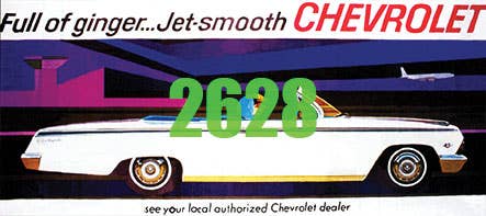 Image for 293-2628 Billboard 1962 Chevrolet