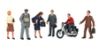 Image for 160-33151 City People w/Mtrcycle 7/