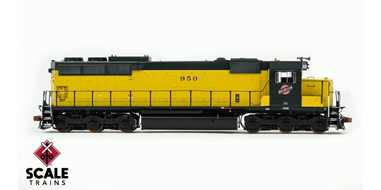 ScaleTrains SXT39741 EMD SD45 Phase IIb, Chicago & NorthWestern/Original Yellow (OY) #954 DCC & Sound HO Scale
