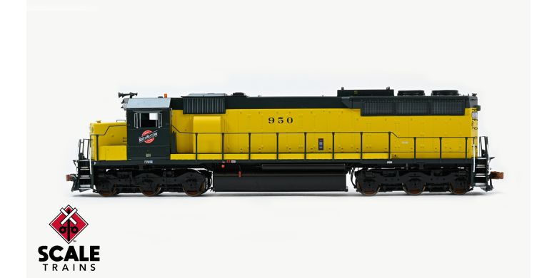 ScaleTrains SXT39741 EMD SD45 Phase IIb, Chicago & NorthWestern/Original Yellow (OY) #954 DCC & Sound HO Scale