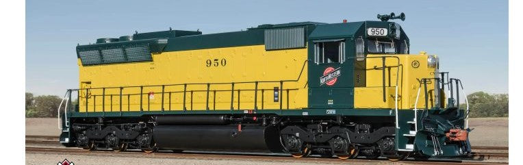 ScaleTrains SXT39741 EMD SD45 Phase IIb, Chicago & NorthWestern/Original Yellow (OY) #954 DCC & Sound HO Scale