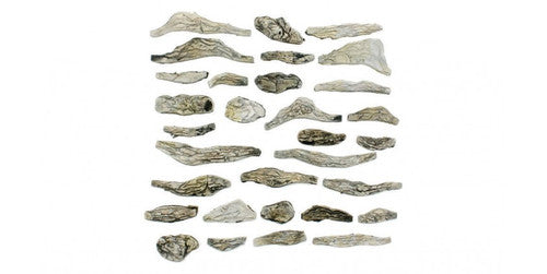 Woodland Scenics 1141 Creek Bed Rocks - Ready Rocks -- 31 Pieces A Scale