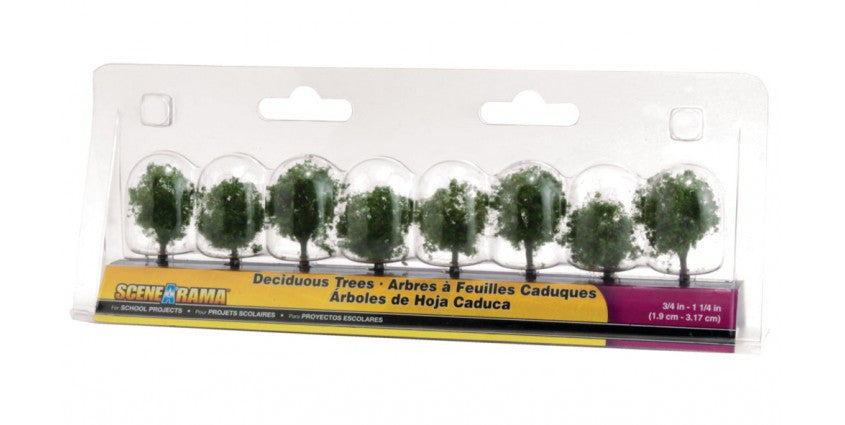 Woodland Scenics 4148 Deciduous Trees - Scene-A-Rama(TM) -- 3/4 to 1-1/4"  1.9 to 3.2cm pkg(8) A Scale