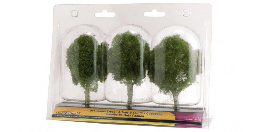 Woodland Scenics 4149 Deciduous Trees - Scene-A-Rama(TM) -- 4 to 5"  10.1 to 12.7cm pkg(3) A Scale