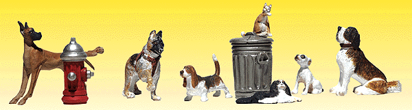Woodland Scenics 2140 Dogs & Cats - Scenic Accents(R) -- pkg(12) N Scale