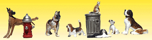 Woodland Scenics 2140 Dogs & Cats - Scenic Accents(R) -- pkg(12) N Scale