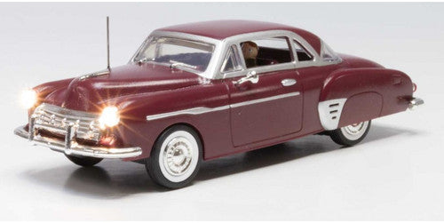 Woodland Scenics 5981 Downtown Drive - Just Plug(R) Lighted Vehicle -- Maroon O Scale