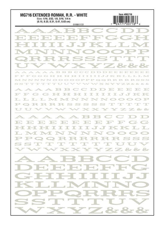 Image for 785-716 DT Rlrd Roman Extnd Wht
