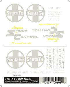 Image for 785-605 DT ATSF Boxcars Spr Shock