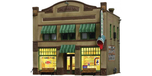 Woodland Scenics 5053 Dugan's Paint Store - Built & Ready Landmark Structures(R) -- Assembled - 4-19/32 x 3-5/8 x 4-1/2" 11.6 x 9.2 x 11.4cm HO Scale