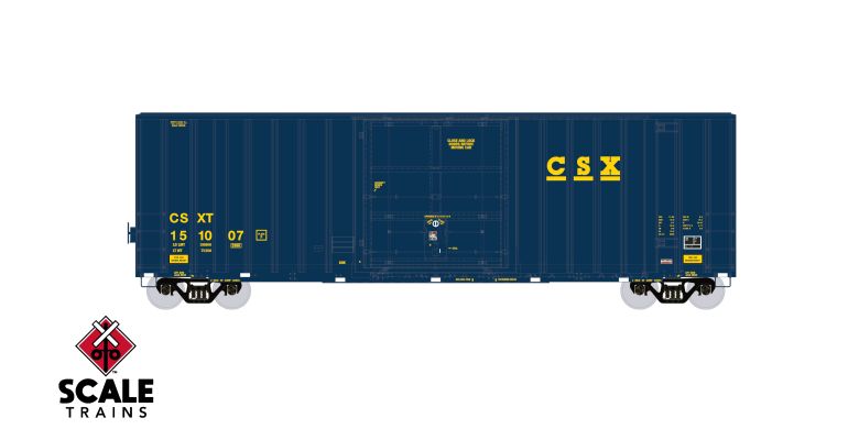 Scaletrains EE1456-2 ExactRail Evolution HO Scale Gunderson 6269 High-Cube Boxcar, CSX/CSXT #151024 HO Scale