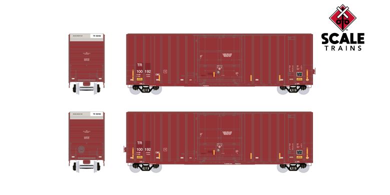 Scaletrains EE1460-1 ExactRail Evolution HO Scale Gunderson 6269 High-Cube Boxcar, Tomahawk Railway/TR #100192 HO Scale