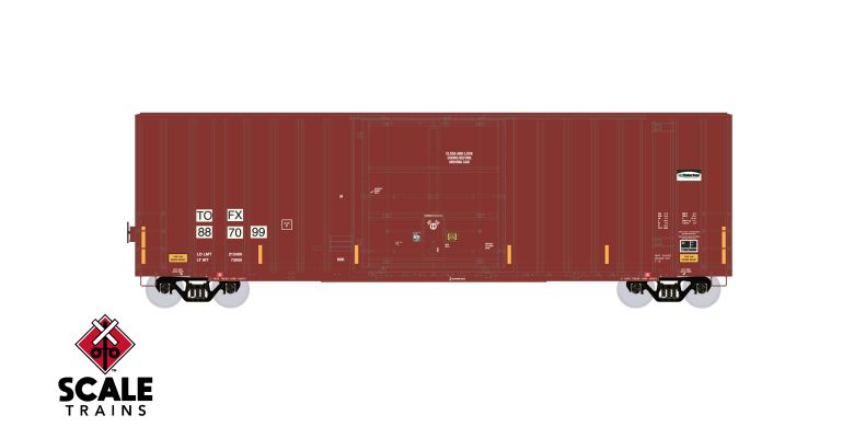 Scaletrains EE1461-1 ExactRail Evolution HO Scale Gunderson 6269 High-Cube Boxcar, TOFX/ex-Illinois Central Patch/Malarkey Roofing Products #887099 HO Scale