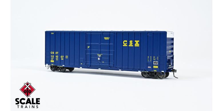 Scaletrains EE1456-2 ExactRail Evolution HO Scale Gunderson 6269 High-Cube Boxcar, CSX/CSXT #151024 HO Scale